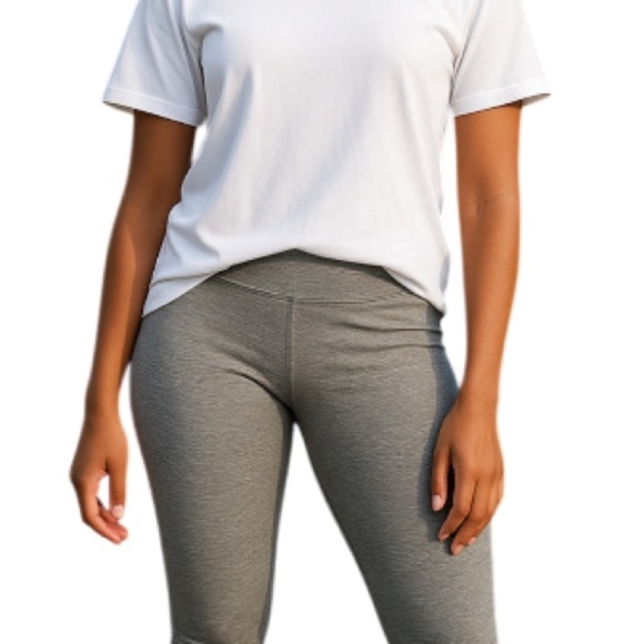 Retro Lululemon Wunder Under Grey 23” Cropped Leggings Soft Brushed Low Rise 6 - Picture 1 of 11